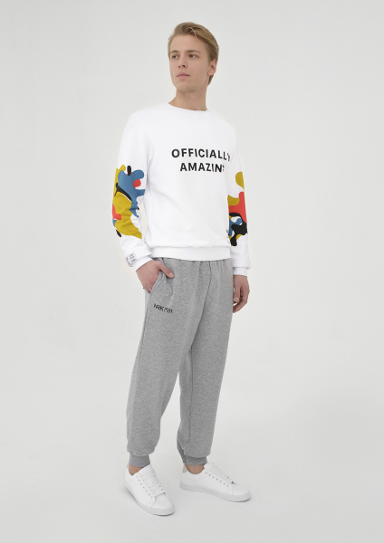 Melange Sports Pants. Male